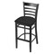 Holland Bar Stool Co 30" Bar Stool, Black Finish, Graph Coal Seat 314030Blk018 - alternate 1